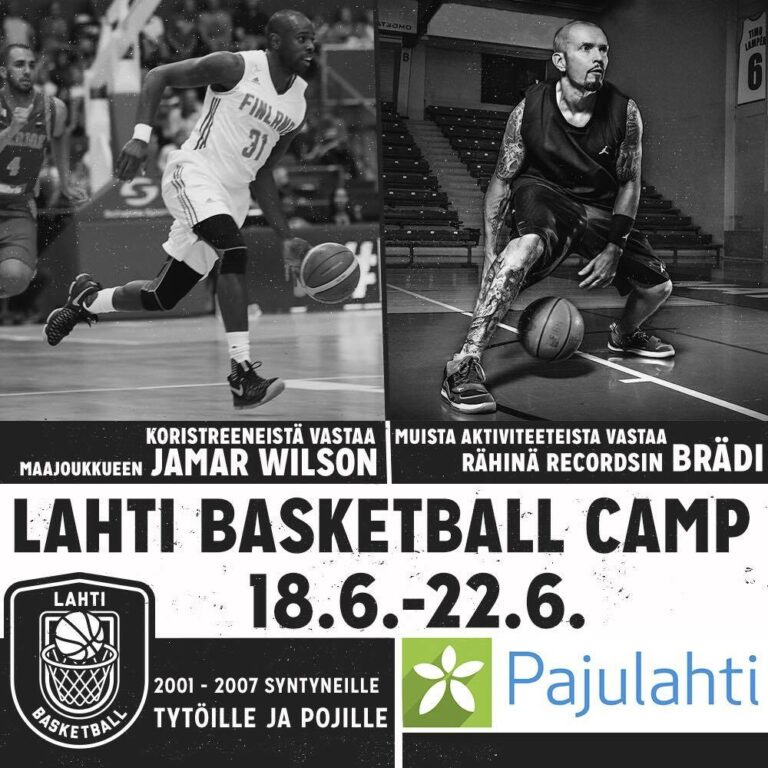Lahti Basketball Camp Pajulahdessa 18.6.-22.6.2017