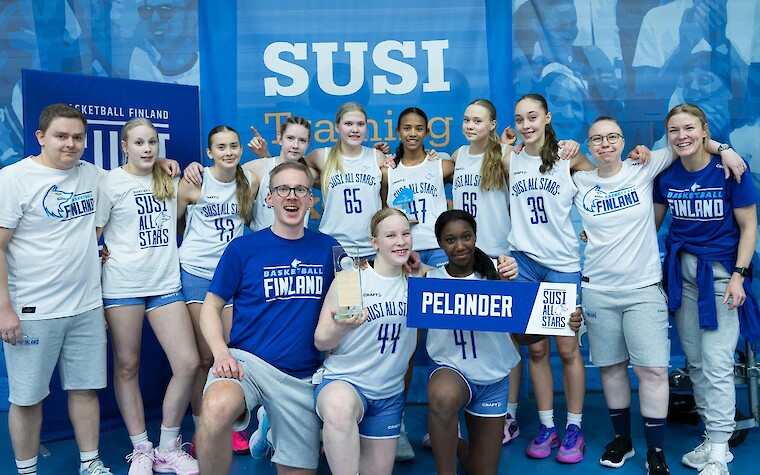 Tyttöjen SUSI All Stars Cup -mestari 2025: Team Pelander.