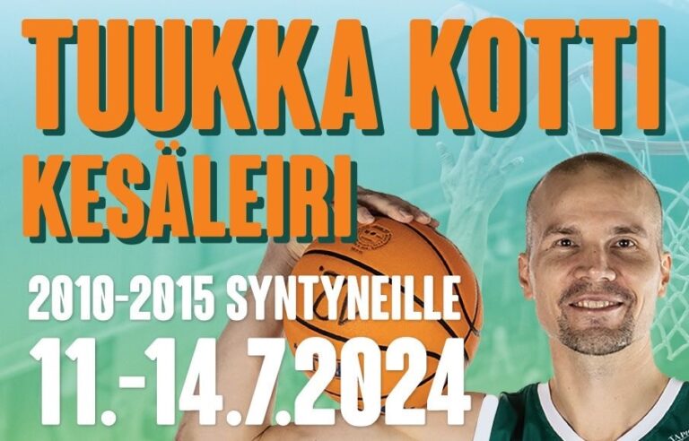 Tuukka Kotin kesäleiri 11.-14. heinäkuuta Eerikkilässä