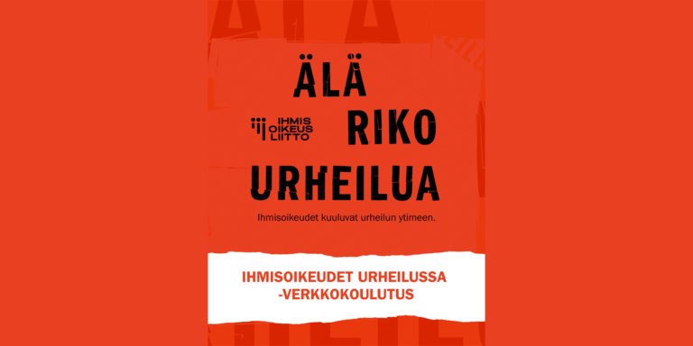 #Seurauutinen: Osallistu Ihmisoikeudet urheilussa -verkkokoulutukseen