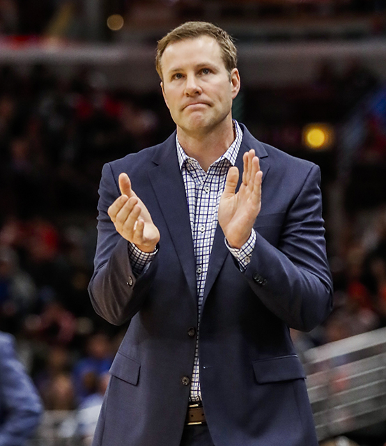 Chicago Bullsin päävalmentaja Fred Hoiberg: ”Meillä on 25 settipeliä pelkästään Laurille”