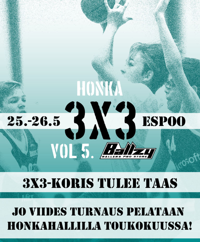 HONKA 3×3 vol 5 feat Ballzy järjestetään 25.-26.5.2019