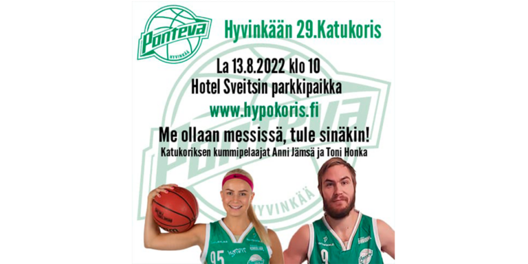 Hyvinkään Pontevan 29. katukoristapahtuma järjestetään 13. elokuuta