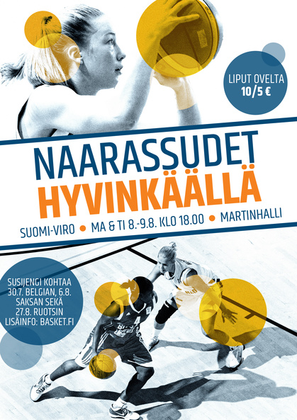 Naarassudet kohtaa Viron kahdesti Hyvinkään Martinhallissa