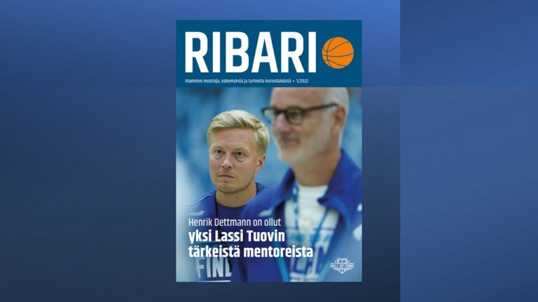 Koripallolehti Ribari 1/2022 on ilmestynyt ja ilmaiseksi luettavissa verkossa