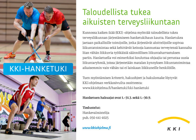 Taloudellista tukea terveysliikunnan järjestämiseen