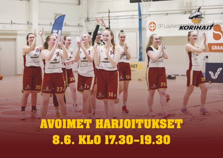 Korihaiden naisten joukkueella avoimet harjoitukset