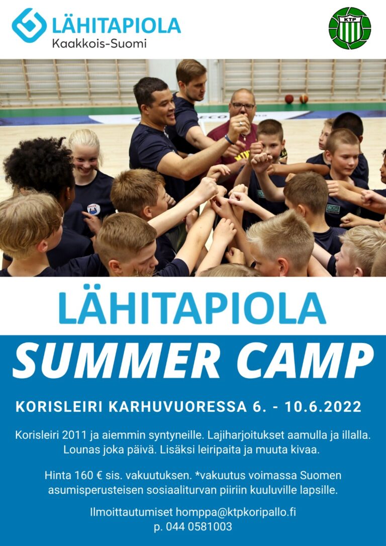 LähiTapiola Summer Camp Karhuvuoressa kesäkuussa!