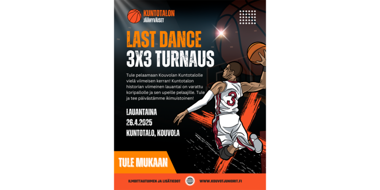 Kouvot järjestää 26.4. 3×3-turnauksen The Last Dance!