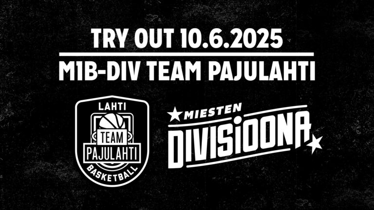 Miesten I divisioona B -joukkue Team Pajulahti järjestää Try outin 10.6. Lahdessa
