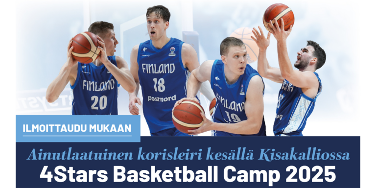 Ainutlaatuinen korisleiri kesällä Kisakalliossa