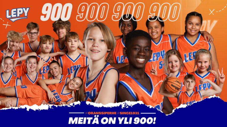 LePyn lisenssimäärä ylitti 900 rajan – Koripalloliiton lisenssikasvusta lähes 10% LePystä