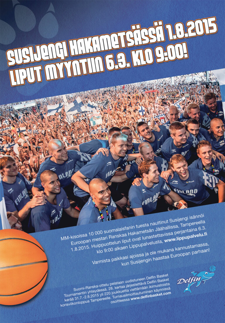 Susijengin Ranska-ottelun liput myyntiin perjantaina 6.3. klo 9