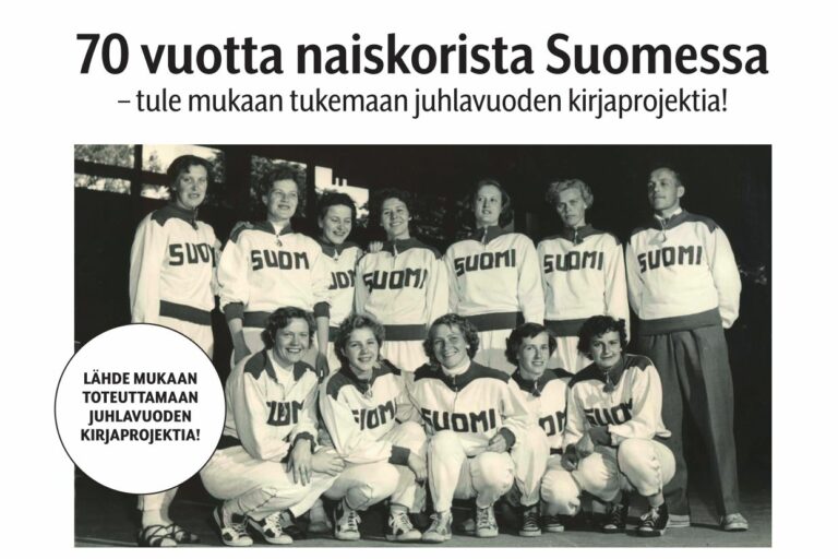 70 vuotta naiskorista Suomessa – tule mukaan tukemaan juhlavuoden kirjaprojektia!
