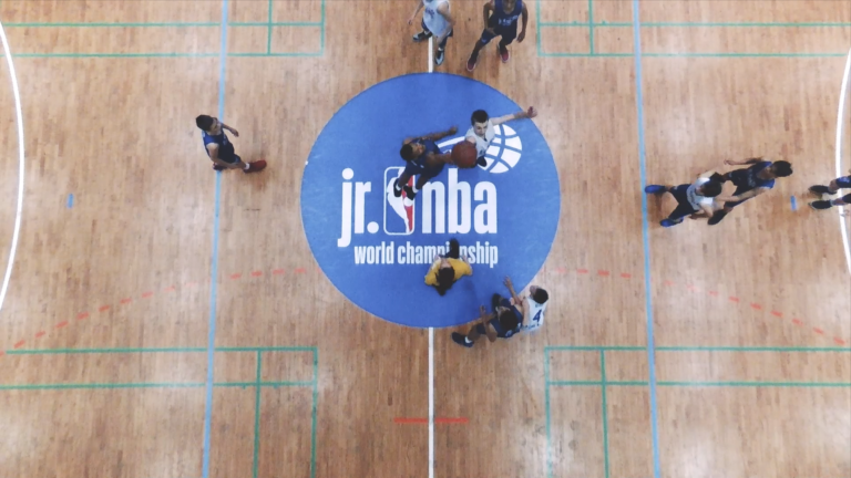 Juliana Haddad ja Eric Chime Jr. NBA World -leirillä Sloveniassa