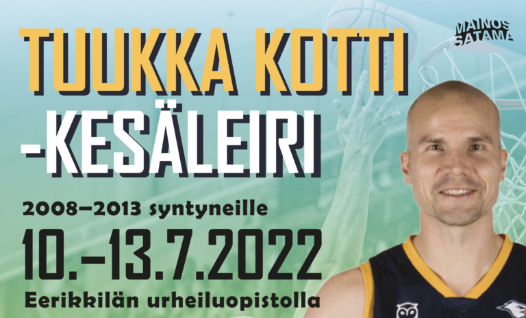 Tuukka Kotin kesäleiri Eerikkilässä heinäkuussa