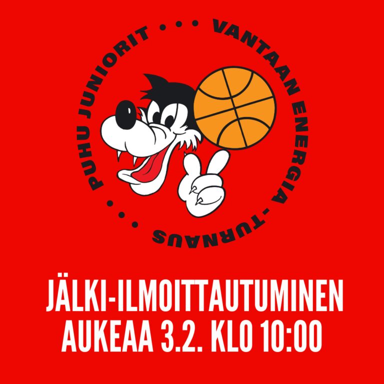 Vantaan Energia -turnauksen jälki-ilmoittautuminen aukeaa 3.2.2022 klo 10:00