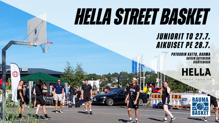 Hella Street Basket -katukoristurnaus Raumalla 27.7.-28.7.2023