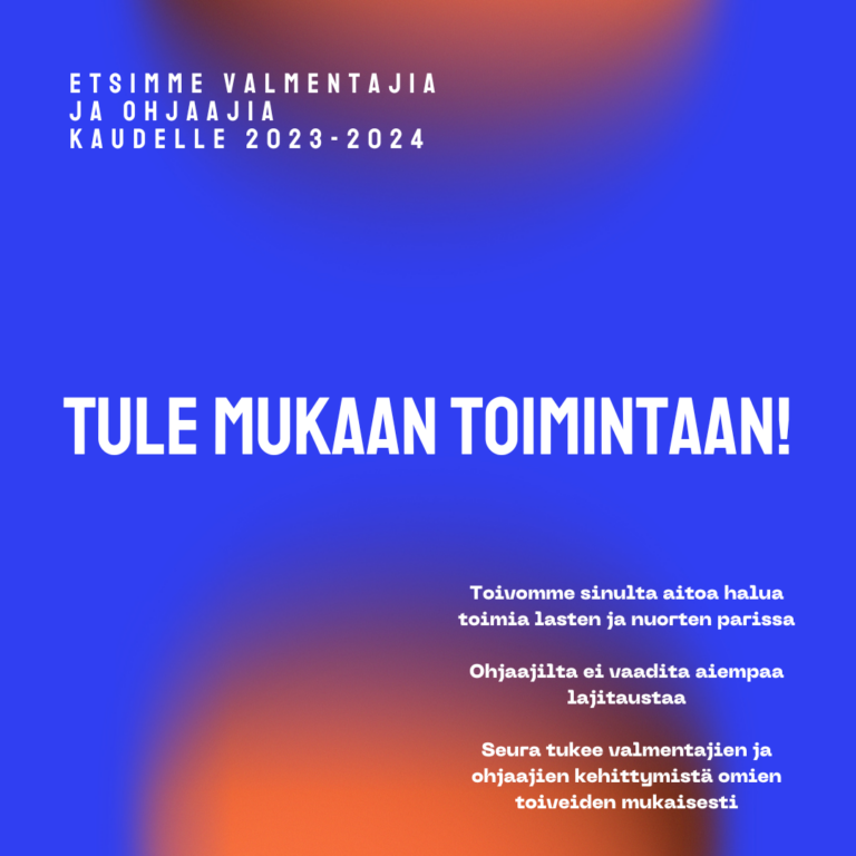 Rovaniemen NMKY hakee vastuu-ja apuvalmentajia kaudelle 2023-2024