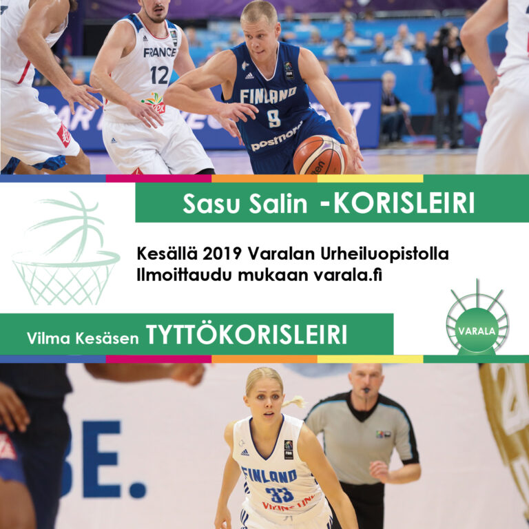 Ilmoittautuminen Sasu Salinin ja Vilma Kesäsen leireille käynnissä
