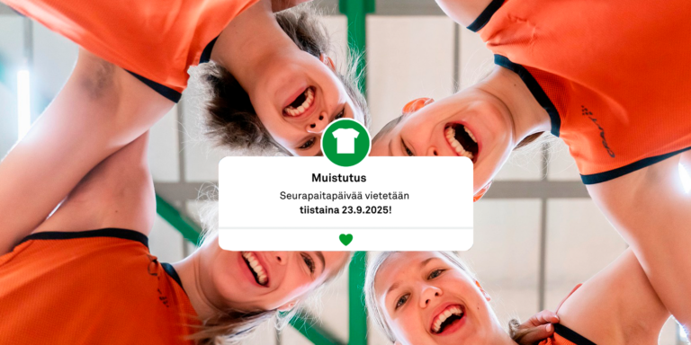 Seurapaitapäivä tulee taas – annetaan seurarakkauden näkyä tiistaina 23.9.