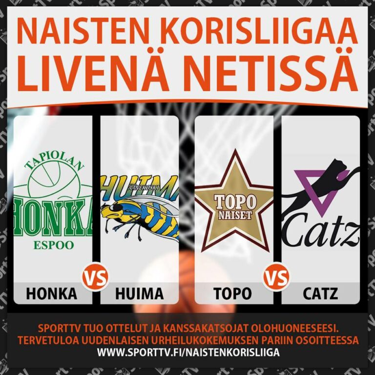 Naisten Korisliigaa suorana SportTV:ltä