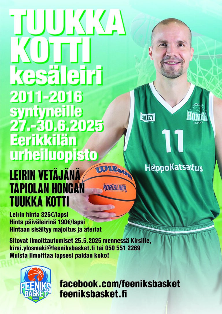 Ilmoittaudu Tuukka Kotti -kesäleirille