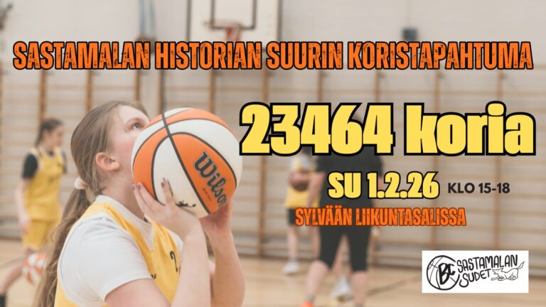Sastamalan koristytöt aikovat heittää korin jokaiselle kuntalaiselle – tempauksen tavoitteena huimat 23 464 koria