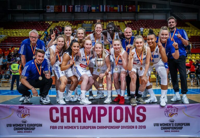 Suomen 18-vuotiaat tytöt huuhtoivat kultaa B-divisioonan EM-kisoissa