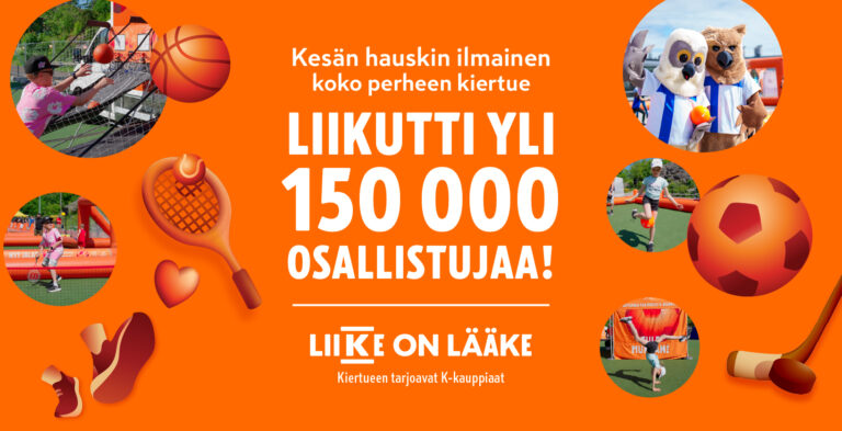 Kesän Liike on lääke -tapahtumat liikuttivat yli 150 000 ihmistä!